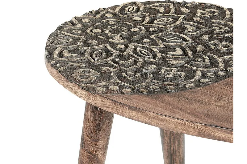 Daylinn Satsbord 54 cm - Mörkt trä/Guld - Products - Möbler - Bord & matgrupp - Avlastningsbord & sidobord - Satsbord