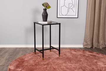 Dipp Sängbord 40 cm Marmormönster - Glas/Svart/Grå - Products - Möbler - Bord & matgrupp - Avlastningsbord & sidobord - Sängbord & nattduksbord