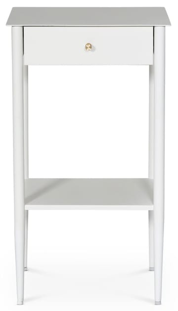 Flash sängbord - Vit metall / Mässing - Vit - Products - Möbler - Bord & matgrupp - Avlastningsbord & sidobord - Sängbord & nattduksbord