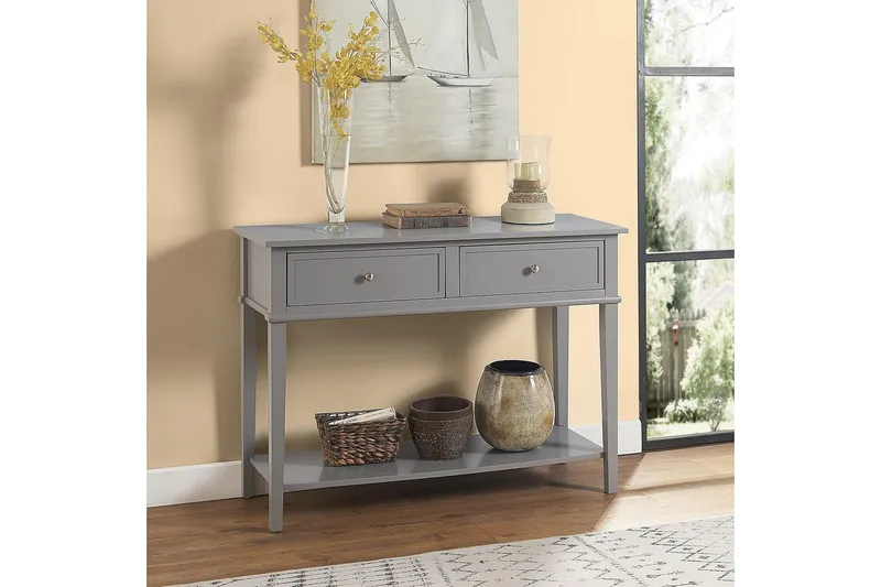 Franklin Konsollbord 104 cm Grå - Dorel Home - Products - Möbler - Bord & matgrupp - Avlastningsbord & sidobord - Konsolbord & hallbord