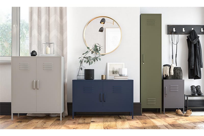 Franklin Sidobord 38x40 cm Grå - Dorel Home - Products - Möbler - Bord & matgrupp - Avlastningsbord & sidobord - Brickbord & småbord