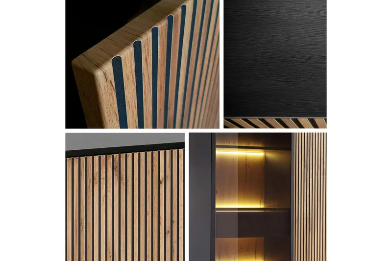 Klinkerville Sängbord 54 cm - Svart - Products - Möbler - Bord & matgrupp - Avlastningsbord & sidobord - Sängbord & nattduksbord