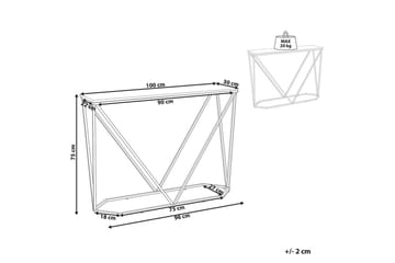 Konsolbord Hazen Vitt, guld - Vitt, guld - Products - Möbler - Bord & matgrupp - Avlastningsbord & sidobord - Konsolbord & hallbord