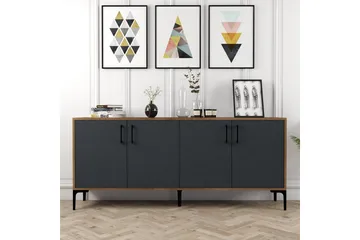 Levents Avlastningsbord 180 cm - Valnöt/Antracit - Products - Möbler - Bord & matgrupp - Avlastningsbord & sidobord - Konsolbord & hallbord