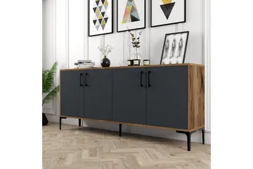 Levents Avlastningsbord 180 cm - Valnöt/Antracit - Products - Möbler - Bord & matgrupp - Avlastningsbord & sidobord - Konsolbord & hallbord