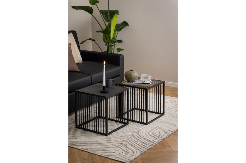 Saklani Sidobord 40x40 cm - Grå - Products - Möbler - Bord & matgrupp - Avlastningsbord & sidobord - Brickbord & småbord