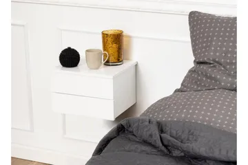 Salmani Sängbord 32 cm - Vit - Products - Möbler - Bord & matgrupp - Avlastningsbord & sidobord - Sängbord & nattduksbord