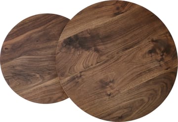 Satsbord valnöt/svart Ø43/53 cm - Tore - Valnöt/svart - Products - Möbler - Bord & matgrupp - Avlastningsbord & sidobord - Satsbord