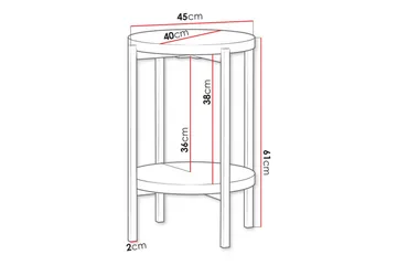 Staffin Sidobord Black - Products - Möbler - Bord & matgrupp - Avlastningsbord & sidobord - Brickbord & småbord