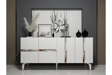 Vania Konsollbord 150 cm - Vit/Silver - Products - Möbler - Bord & matgrupp - Avlastningsbord & sidobord - Konsolbord & hallbord