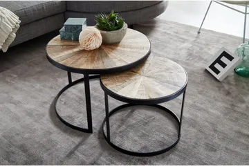 Willowdale Satsbord 60 cm Runt - Mörkgrå/Svart - Products - Möbler - Bord & matgrupp - Avlastningsbord & sidobord - Satsbord