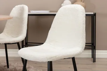 Biana Matgrupp 100 cm Rund inkl 4 Pontus Stolar - Beige/Vit/Svart - Products - Möbler - Bord & matgrupp - Matgrupp