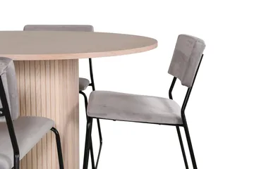 Bianca Matgrupp 110 cm Rund med 4 Kenth stolar - Svart - Products - Möbler - Bord & matgrupp - Matgrupp