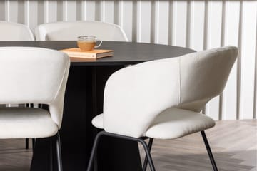 Bootcut Matgrupp 230 cm Oval med 6 Day stolar - Svart - Products - Möbler - Bord & matgrupp - Matgrupp