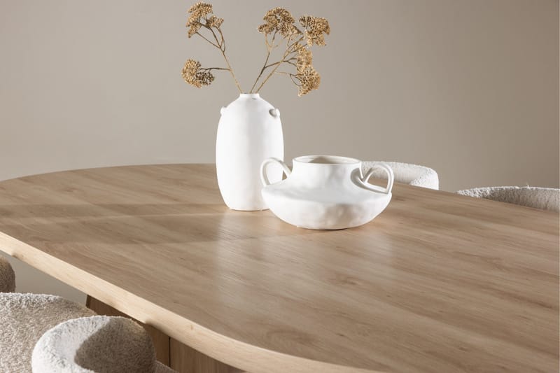 Bootcut Matgrupp 230 cm Rektangulär med 6 Agnes stolar - Whitewash/Vit - Products - Möbler - Bord & matgrupp - Matgrupp