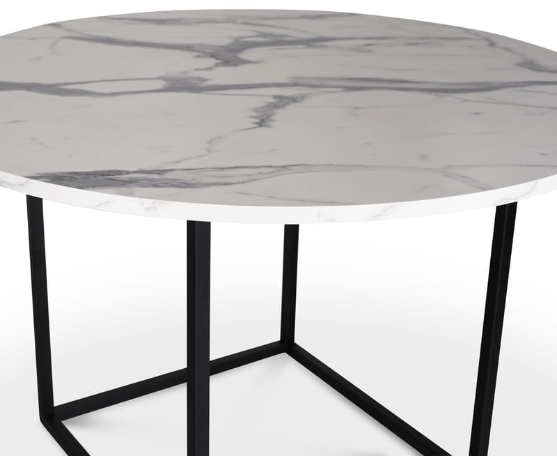 Sintorp toppskiva Ø90 cm - Vit marmor (Exklusivt laminat) - vit marmor - Products - Möbler - Bord & matgrupp - Bordstillbehör - Illäggsskiva