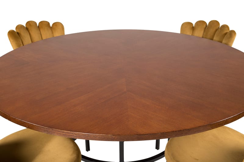 Copenhagen Matgrupp 140 cm Rund med 4 Limhamn stolar - Svart - Products - Möbler - Bord & matgrupp - Matgrupp