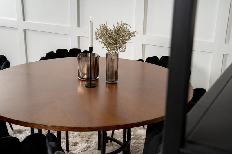 Copenhagen Matgrupp 140 cm Rund med 6 Limhamn stolar - Svart - Products - Möbler - Bord & matgrupp - Matgrupp