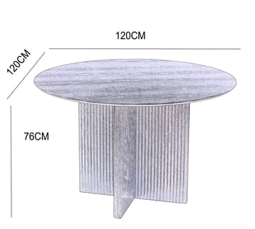 Crossby runt matbord Ø120 cm - Ek - Ek - Products - Möbler - Bord & matgrupp - Matbord & köksbord