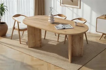 Dano Matbord 180 cm Oval - Safir Ek - Products - Möbler - Bord & matgrupp - Matbord & köksbord