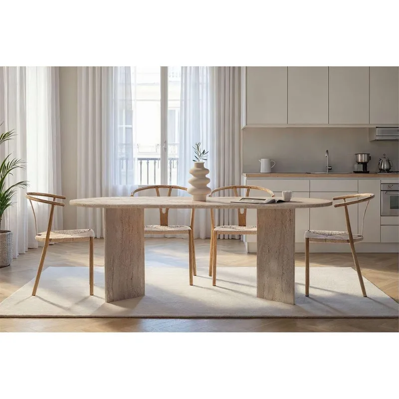 Dano Matbord Oval 200 cm - Taupe - Products - Möbler - Bord & matgrupp - Matbord & köksbord
