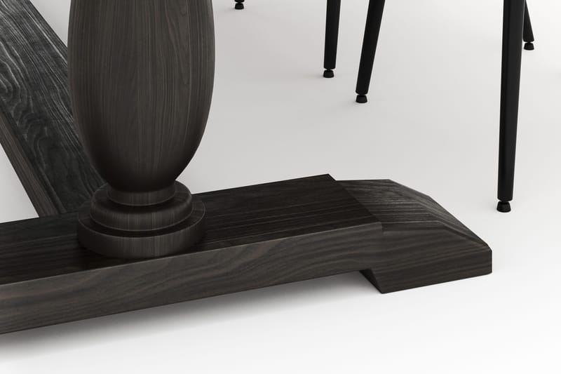 Dijon Matgrupp 200x100cm med 4 Alsarp Matstolar - Brun - Products - Möbler - Bord & matgrupp - Matgrupp