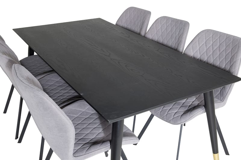 Dipp Matgrupp 180 cm Rektangulär med 6 Gemma stolar - Svart/Guld - Products - Möbler - Bord & matgrupp - Matgrupp