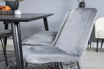 Dipp Matgrupp 180 cm Rektangulär med 6 Muce stolar - Svart/Guld - Products - Möbler - Bord & matgrupp - Matgrupp