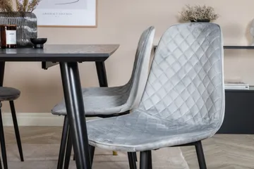 Dipp Matgrupp 180 cm Rektangulär med 6 Polar stolar - Svart/Guld - Products - Möbler - Bord & matgrupp - Matgrupp