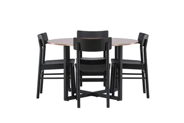 Durango Matbord med 4 Montros stolar - Valnöt - Products - Möbler - Bord & matgrupp - Matbord & köksbord