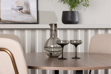 Durango Matgrupp 120 cm Rund med 4 Seda Stolar - Valnöt - Products - Möbler - Bord & matgrupp - Matgrupp