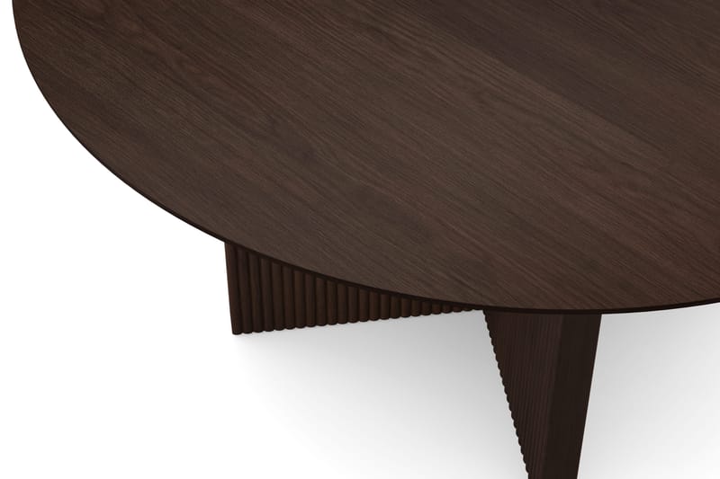 Edda Runt Matbord 150cm Fanér - Rökt ek - Products - Möbler - Bord & matgrupp - Matbord & köksbord