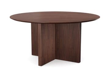 Edda Runt Matbord 150cm Fanér, Valnöt