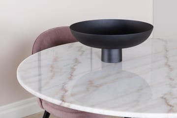 Estelle Matgrupp 106 cm Rund med 4 Velvet stolar - Svart - Products - Möbler - Bord & matgrupp - Matgrupp