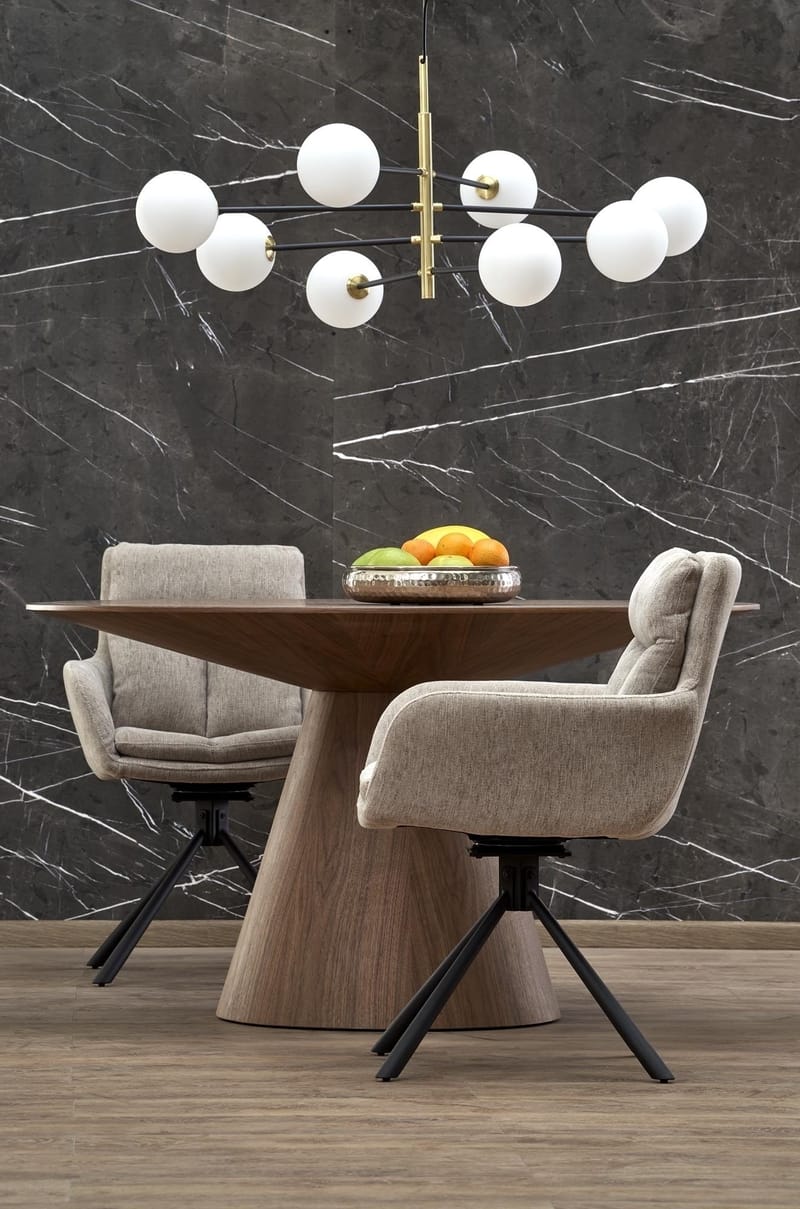 Float runt matbord i valnöt Ø137 cm - Valnöt - Products - Möbler - Bord & matgrupp - Matbord & köksbord