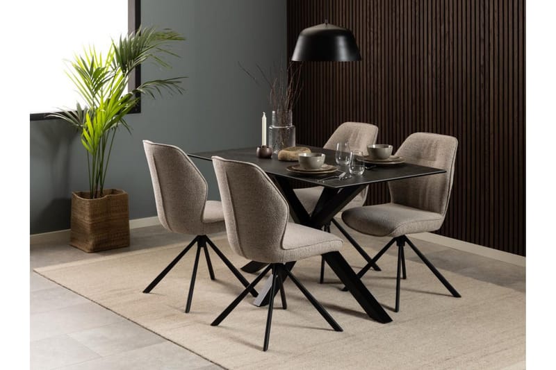 Ganesh Matbord 80 cm Rektangulär - Svart - Products - Möbler - Bord & matgrupp - Matbord & köksbord