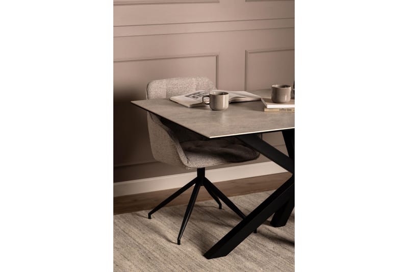 Ganesh Matbord 90 cm Rektangulär - Grå - Products - Möbler - Bord & matgrupp - Matbord & köksbord