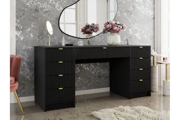 Gudelia Sminkbord 154 cm - Svart - Products - Möbler - Bord & matgrupp - Sminkbord & toalettbord