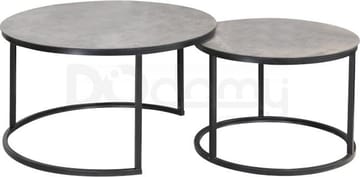 Harrisburg soffbord 80 x 80 cm - Grå/svart - Grå/svart - Products - Möbler - Bord & matgrupp - Soffbord