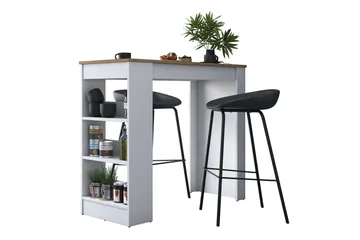 Iwao Barbord 50x120 cm Brun/Vit - Hanah Home - Products - M öbler - Bord & matgrupp - Barbord & ståbord