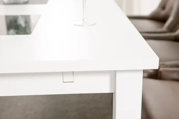 Jasmin Matgrupp 180 cm med 6 Tuva Fåtölj - Vit/Brun PU - Products - Möbler - Bord & matgrupp - Matgrupp