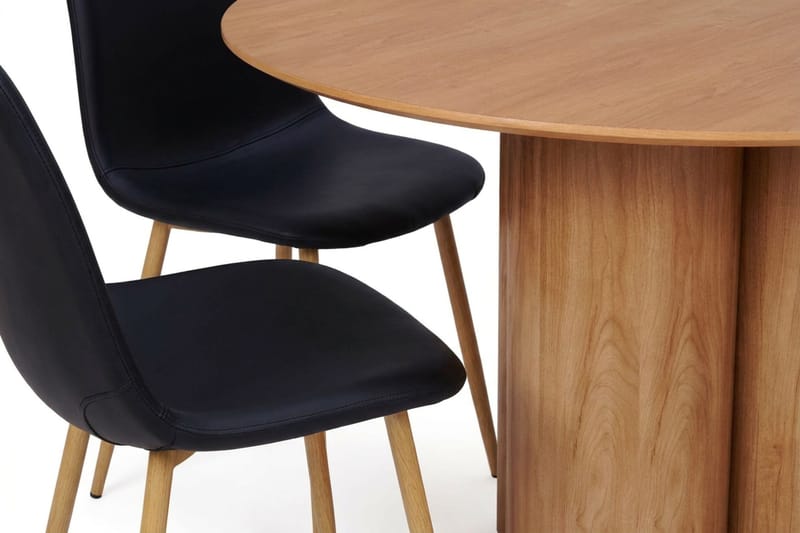 Juno Matgrupp runt 110 cm Ek med 4 Nibe Matstolar - Ek - Products - Möbler - Bord & matgrupp - Matgrupp