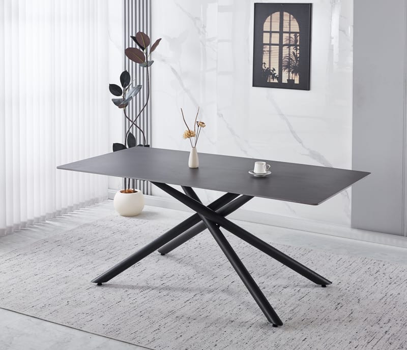 Jupiter matbord i sintrad sten - 180x90 cm - Grå betong - Grå betong - Products - Möbler - Bord & matgrupp - Matbord & köksbord