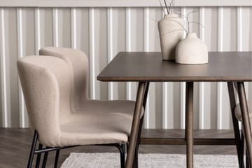 Kaseidon Matgrupp 120 cm Rektangulär med 4 Modesto stolar - Beige - Products - Möbler - Bord & matgrupp - Matgrupp