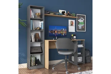 Eireann Skrivbord 45x160 cm - Valnöt/Antracit - Products - Möbler - Bord & matgrupp - Kontorsbord - Datorbord