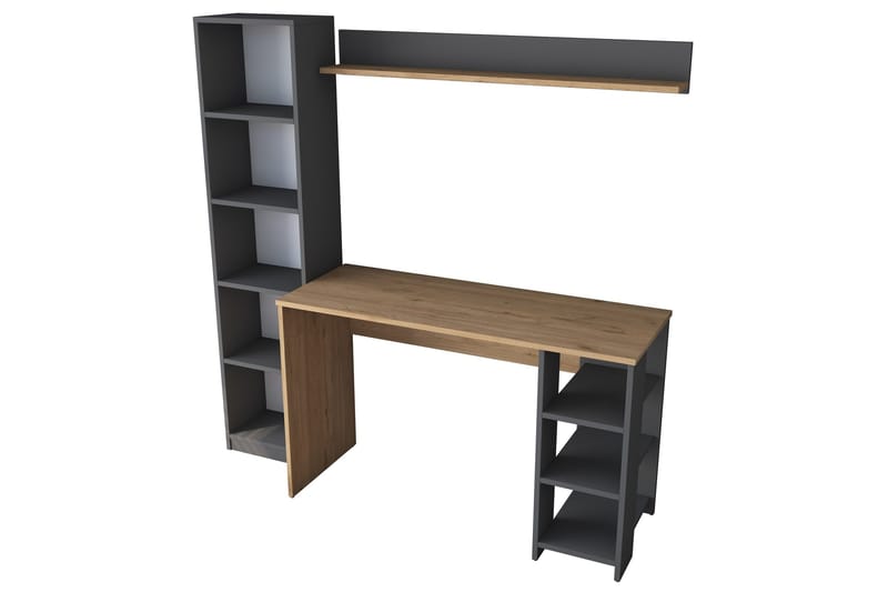 Eireann Skrivbord 45x160 cm - Valnöt/Antracit - Products - Möbler - Bord & matgrupp - Kontorsbord - Datorbord