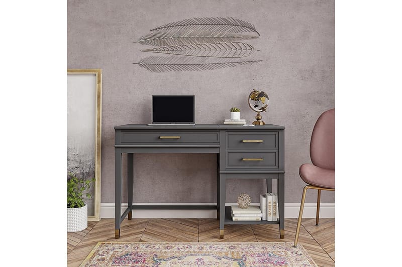 Westerleigh Höj-och Sänkbart Skrivbord 116 cm Förvaring Lådo - CosmoLiving - Products - Möbler - Bord & matgrupp - Kontorsbord - Skrivbord