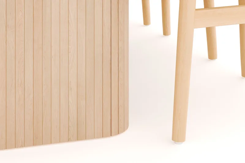 Kopparbo Matgrupp 200-260 cm Förlängningsbart med 6 Dastoori Matstolar - Whitewash - Products - Möbler - Bord & matgrupp - Matgrupp