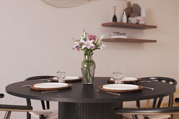 Kopparbo Matgrupp förlängningsbart 130-180 cm Rund med 4 Dastoori Matstol - 2220067-4,2229282-1 - Svart - Products - Möbler - Bord & matgrupp - Matgrupp