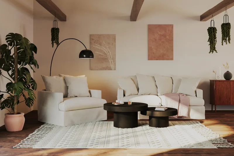 Kopparbo Soffbord 75 cm Runt Svart - Svart trä - Products - Möbler - Bord & matgrupp - Soffbord